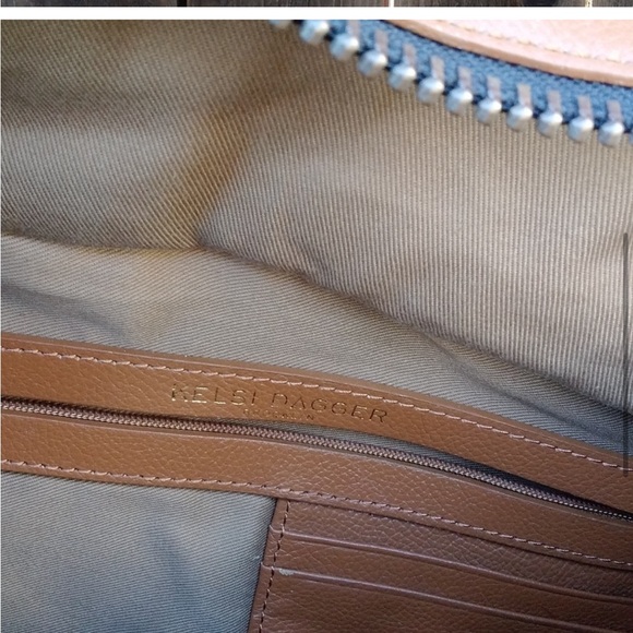 Kelsi Dagger Leather Purse Handbag Collegiate Preppy - Picture 5 of 7